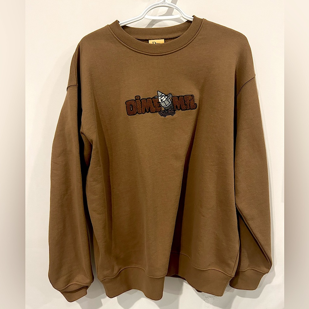 Dime brown crewneck
